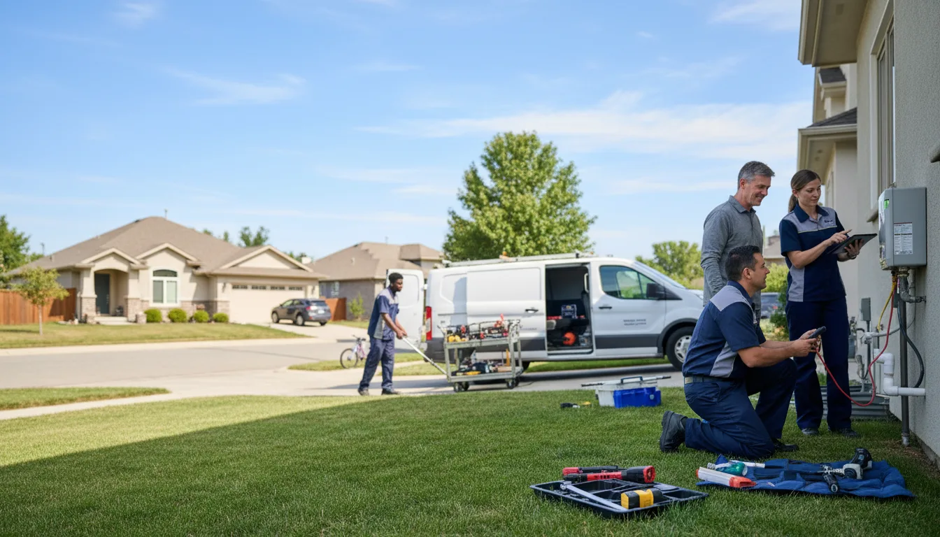 Tankless water heater service in Casstown, OH